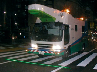 ロードスキャンを用いた路面性状測定　路面性状測定システム