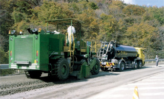 固結路盤再生工法　スーパーFRB工法